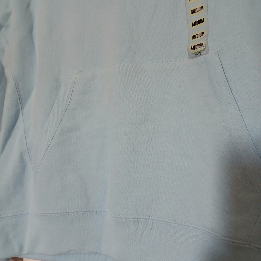 Champion Candid Blue Fleece Pullover Hoodie with Gradient Logo Size Medium - Picture 4 of 10